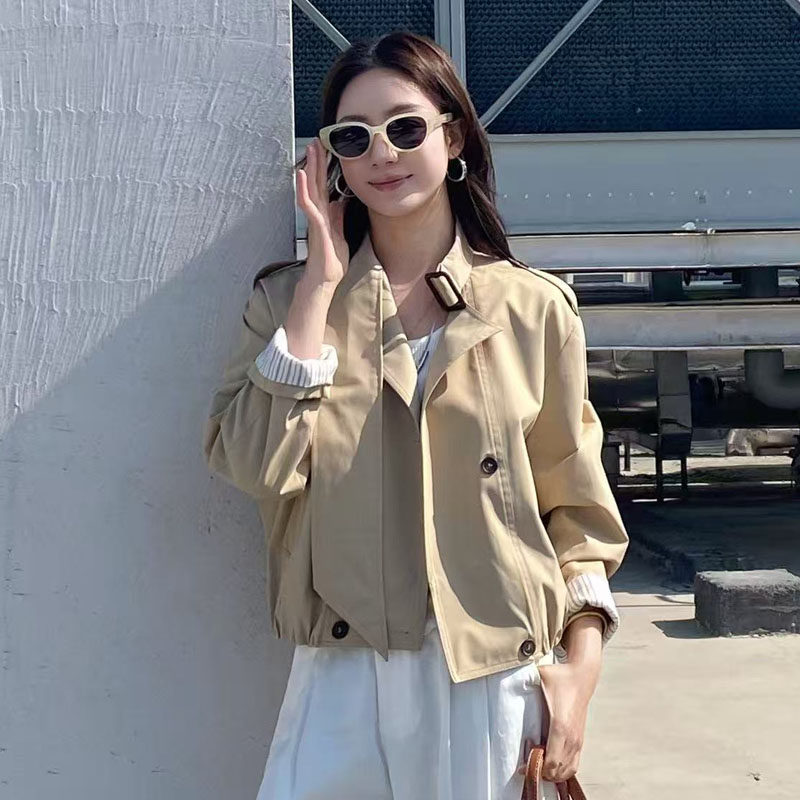 超火挺括2026年巨好看风衣女款新款小个子春天洋气今年流行外套