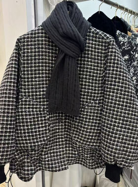 爱裳依格雷系设计感羽绒服女立领宽松显瘦保暖外套