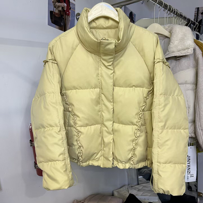 羽绒服女短款面包服外套金燕子