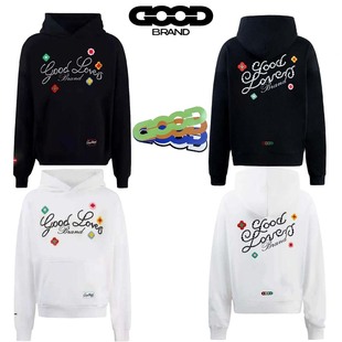 GOODBRAND 花朵立体刺绣标语轻奢时尚高级感连帽卫衣外套男女情侣