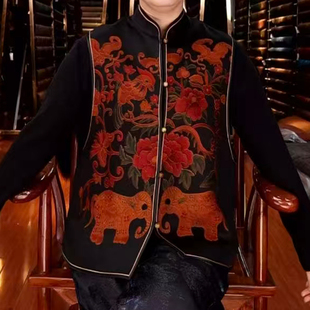 定制小象老料香云纱马甲 介意慎拍 不支持7天无理由退货