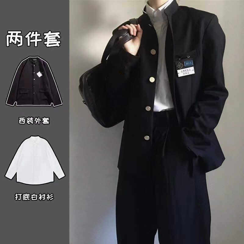 DK制服中山装日系学院风西服套装
