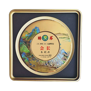 金箔奖牌定制授权牌荣誉铜胡桃木质托退伍休纪念订做会员捐赠牌匾