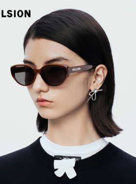 molsion陌森墨镜女猫眼小框可配近视防紫外线偏光太阳眼镜MS3083