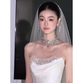 TM｜C16满钻高级项链礼服婚纱皇冠搭配