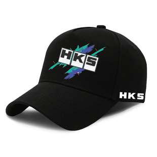 HKS标志汽车改装文化周边户外遮阳鸭舌帽JDM日系性能车骑行棒球帽