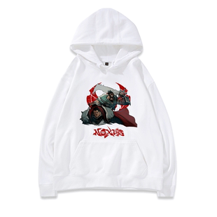 英雄LOL联盟周边男装诺克萨斯德莱文德莱厄斯秋冬加绒连帽卫衣服