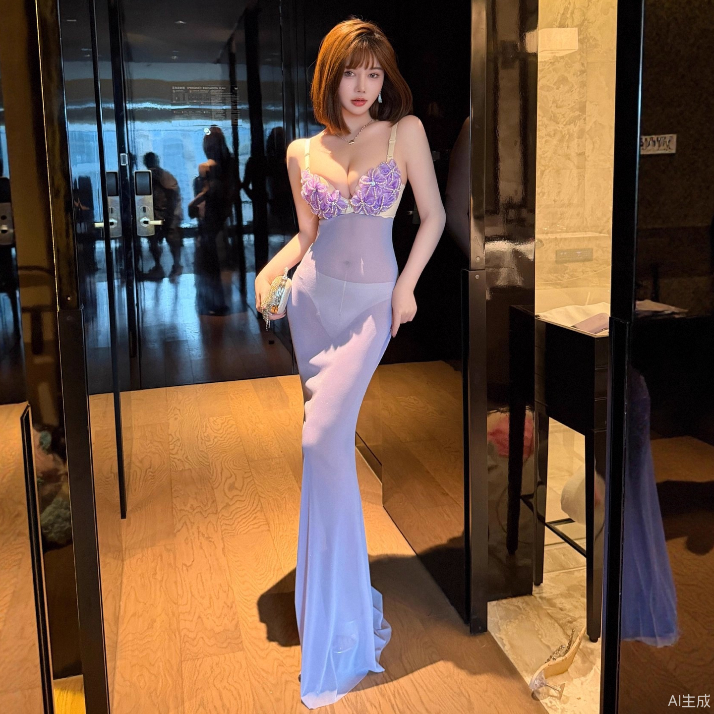 性感连衣裙女新款高端吊带礼服裙