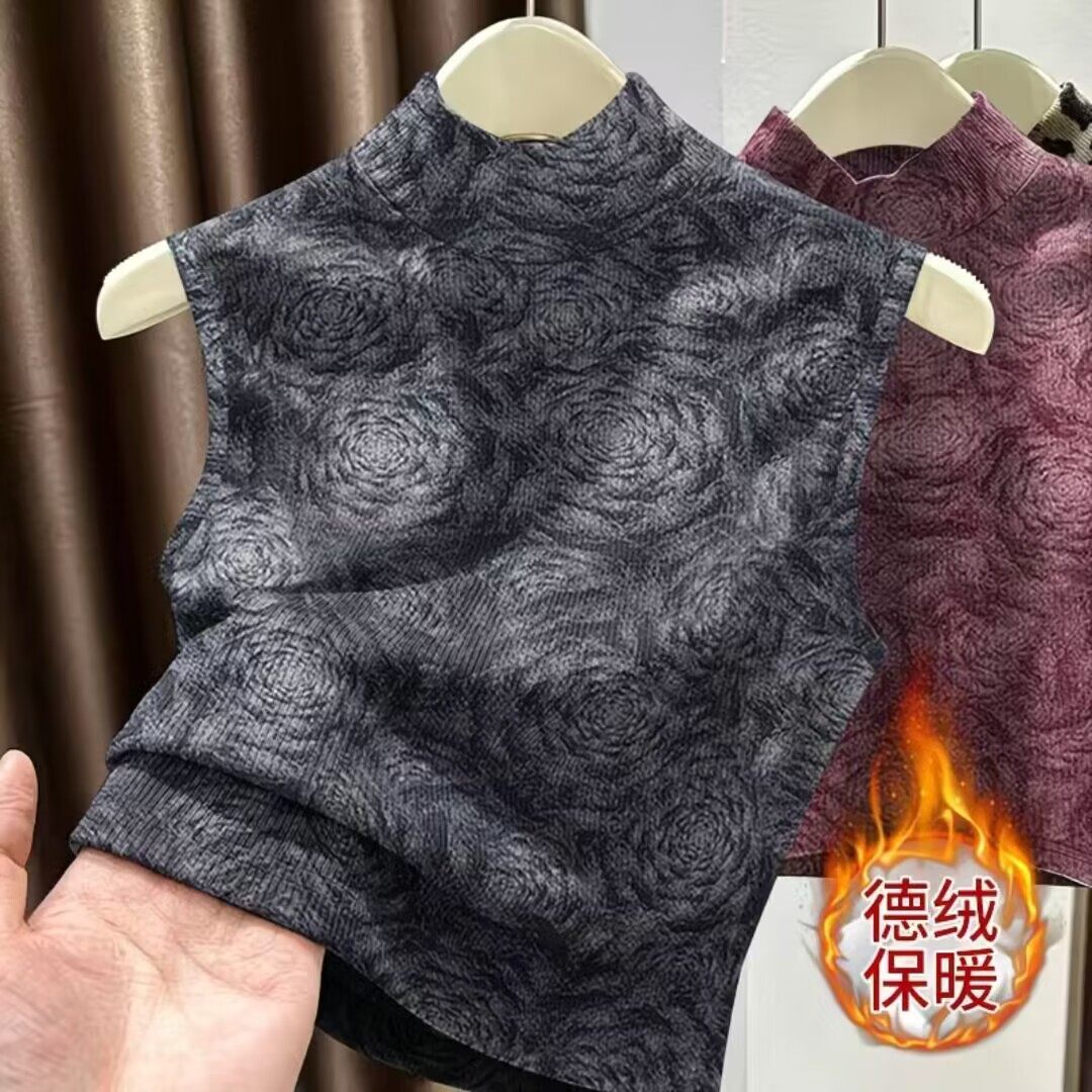 双面德绒无袖打底背心女内搭保暖春季新款宽松遮肚大码半高领上衣,女装/女士精品,背心吊带,淘宝优惠券,粉丝福利购,淘宝优惠卷