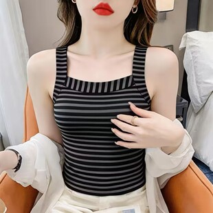 无袖 清仓捡漏 2026高档吊带背心女夏季 打底新款 百搭上衣 吊带修身