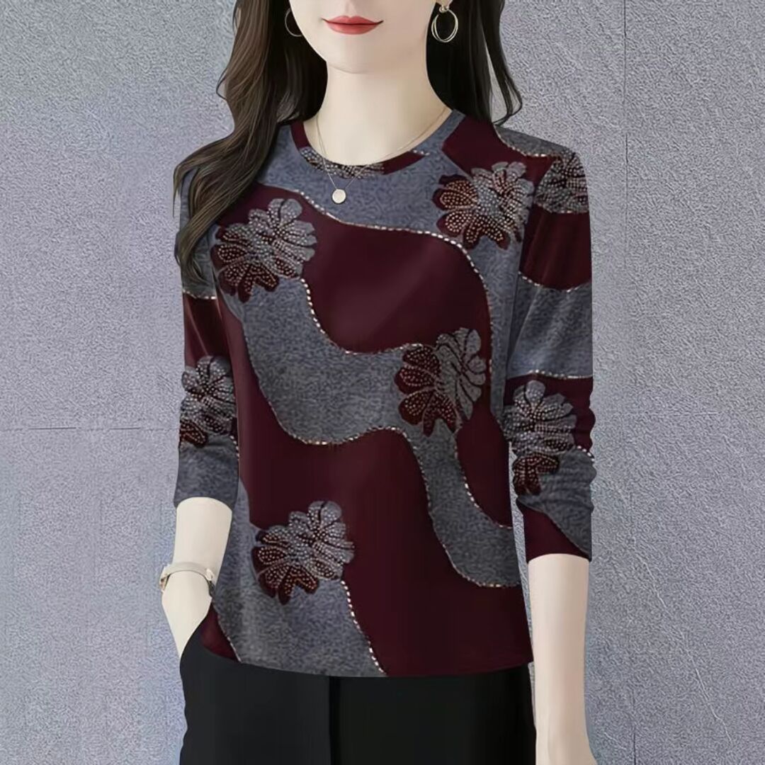 打底衫新款时尚简约秋冬薄圆领