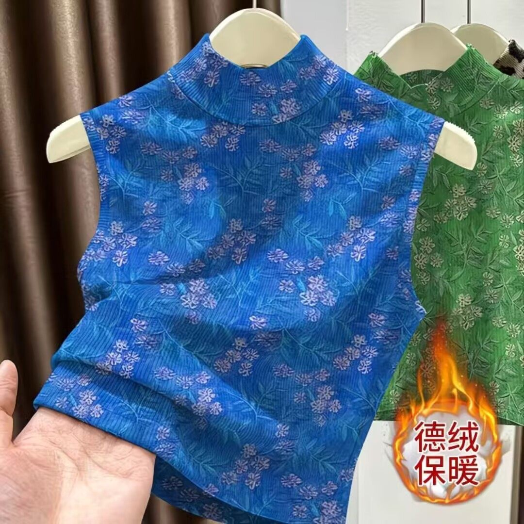 双面德绒无袖打底背心女内搭保暖春季新款宽松遮肚大码半高领上衣,女装/女士精品,背心吊带,淘宝优惠券,粉丝福利购,淘宝优惠卷