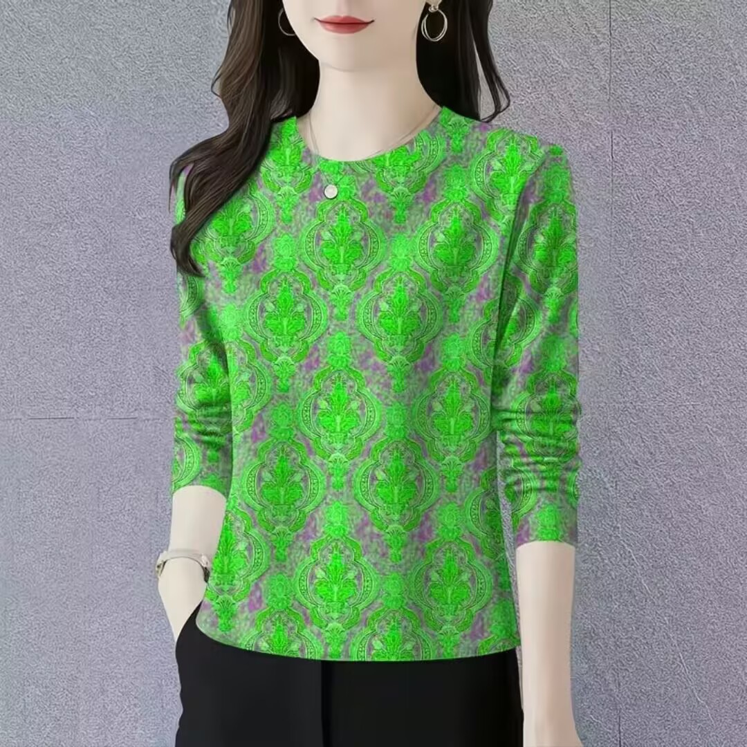 打底衫新款时尚简约秋冬薄圆领