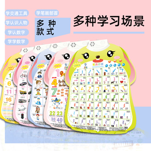 儿童笔画部首有声挂图学偏旁发声