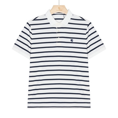 保罗彼得 专柜同款 男士简约运动学院风条纹短袖polo衫YTEB65640