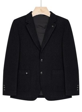 保罗彼得 专柜同款 男士简约纯色基础商务休闲羽绒西服FCEDX00060