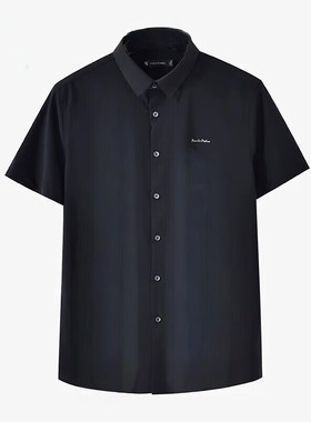 保罗彼得 专柜同款时尚男子休闲短袖衬衣速干衬衫 CUDB52551