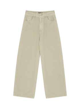 保罗彼得 专柜同款女子时尚宽松舒适牛仔阔腿纯棉牛仔裤BLEA62440