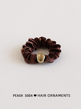 黑色丝绒简约小肠发圈女丸子头发绳法式复古头绳高级感扎头发皮筋