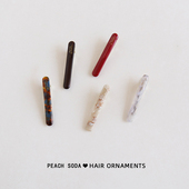 法式 小号碎发夹子韩国黑色边夹一字夹鸭嘴夹酒红色刘海夹简约头饰