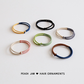 经典 新双色拼接橡皮筋高弹力耐用发绳头饰简约百搭基础女扎发头绳