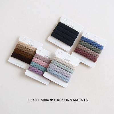 柔软不伤发毛巾发圈无缝扎头皮筋