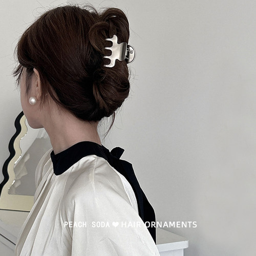 适合发量少的抓夹极简金属鲨鱼夹