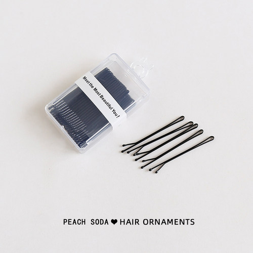 日常基础！40只黑色一字夹碎发