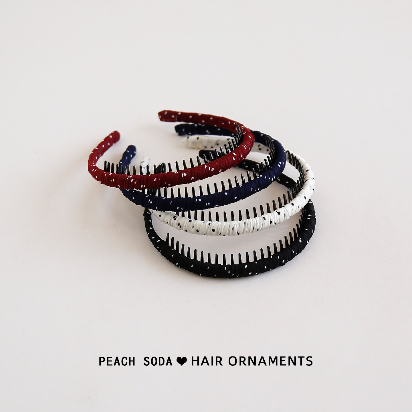 韩系波点布艺带齿防滑头箍女日常外戴洗脸百搭压发发卡发箍头饰,饰品/流行首饰/时尚饰品新,发饰,淘宝优惠券,粉丝福利购,淘宝优惠卷