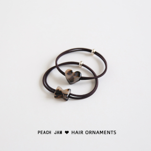 日系简约可爱小动物发圈醋酸豹纹少女扎头皮筋丸子头发圈发绳头饰