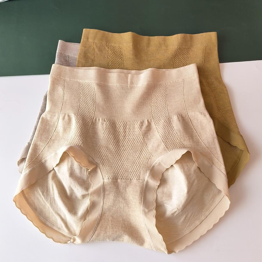 贝莱娅冬高腰收腹绵羊毛女内裤