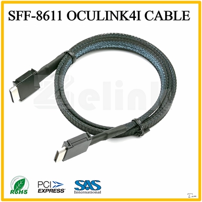 SFF-8611 Oculink 4i服务器 显卡拓展坞连接线延长线转接线全功能