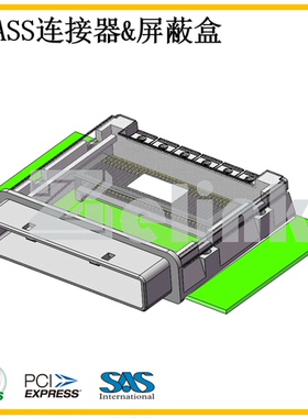 Pcie Qsfp+IPASS连接器Mini Multi-Lane 68P 75586-0002 molex