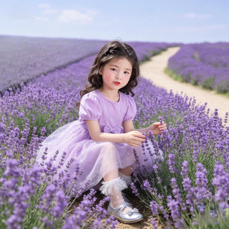 夏季甜美爱莎公主裙儿童网纱唯美拼接连衣裙新款梦幻女童蓬蓬裙子