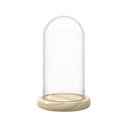 永生花发光玻璃罩diy干花展示盒