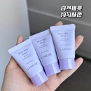 正品 防晒遮瑕妆前乳打底紫色 兰芝雪纱隔离霜乳10ml中小样试用装