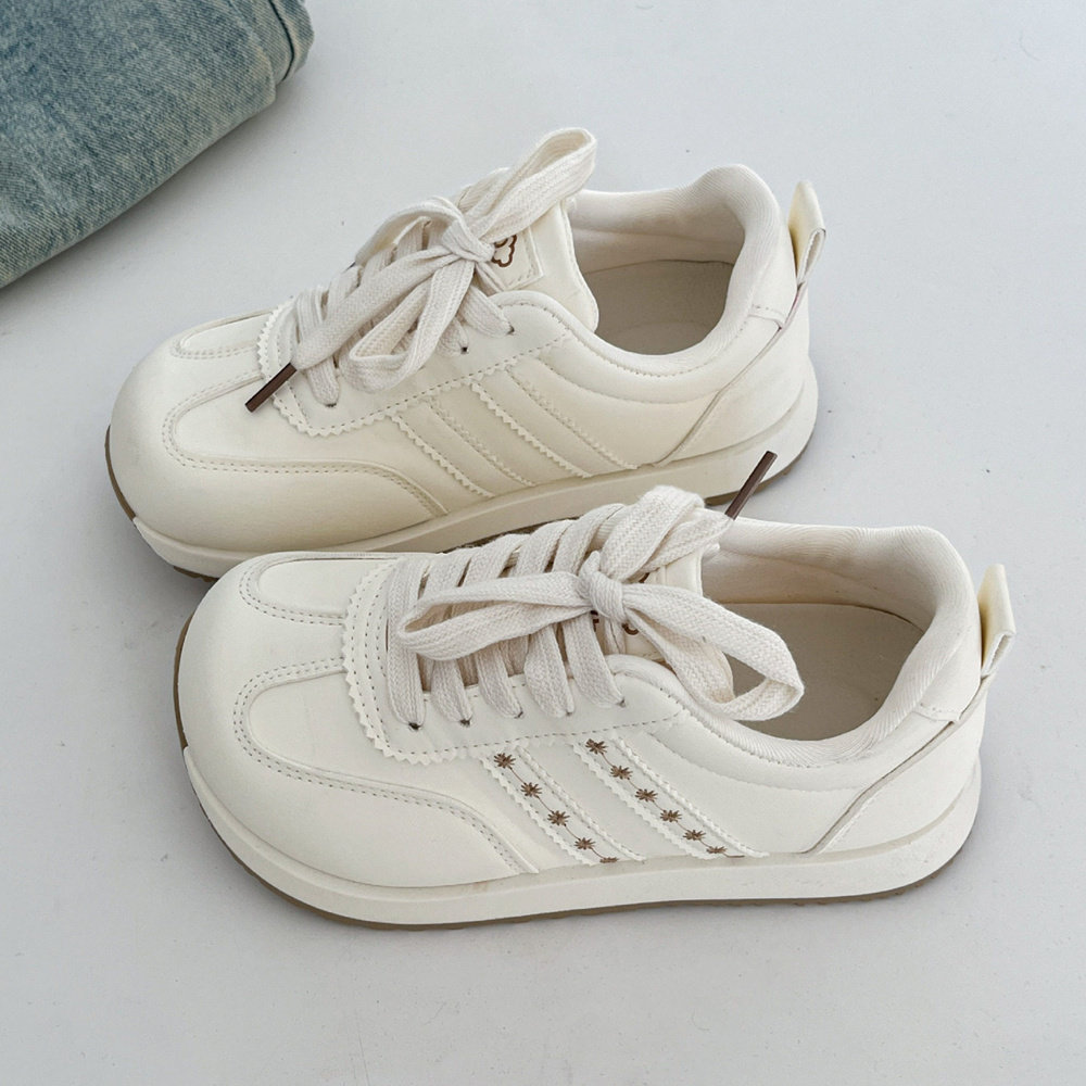 夜晚晚 厚底阿甘鞋女2026新款春季小白鞋百搭休闲运动鞋平底板鞋,女鞋,棉鞋,淘宝优惠券,粉丝福利购,淘宝优惠卷