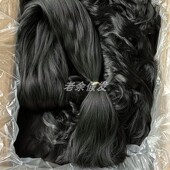 曲曲发直发雅克丝发料发包发片假发丝高温丝古装 舞台影视戏剧假发