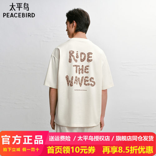【商场同款】太平鸟男装 2026年夏季新款撞色印花T恤潮B2CNG2630