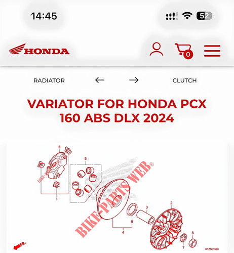 泰国原装进口FCC传动前组碗公适用车型LEAS125 PCX160改起步抖动