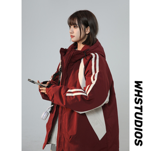 中性风2024冬季潮流拼接保暖冲锋棉衣外套XZ405-Y14-P110图片