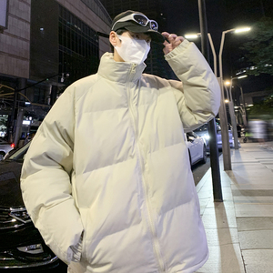 港风潮流冬季男士棉服宽松大码立领棉衣外套XZ405-Y09-P55特图片