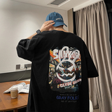 2024新品宽松大码圆领印花短袖T恤男XZ405-T05-P25，男装T恤，星座405