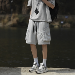 夏季潮流男士大码工装松紧短裤XZ405-K007-p38图片