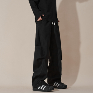 2025春季男士休闲弯刀裤工装褶皱伞兵裤XZ405-K124-P50图片