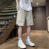 夏季宽松松紧薄款男士大码短裤XZ405-K242-P35，男装休闲裤，星座405