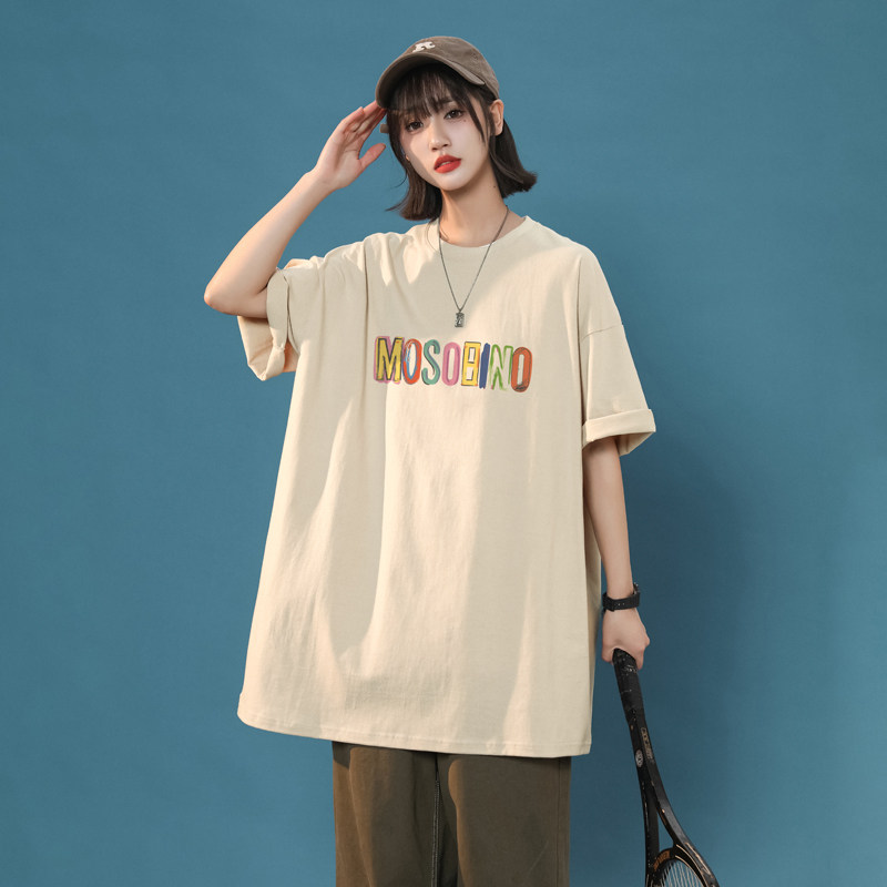 女装类目半袖百搭宽松短袖夏季女士t恤上衣XZ405-T14-P25，女装T恤，星座405