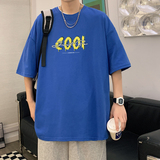 情侣圆领宽松短袖夏季港风ins大码印花半袖T恤XZ405-T20-P25，男装T恤，星座405
