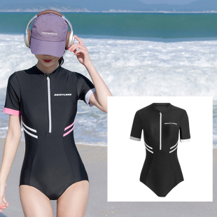 显瘦遮肉显瘦游泳装 泳衣女保守分体游泳馆专用大三裤 爆款 2026新款