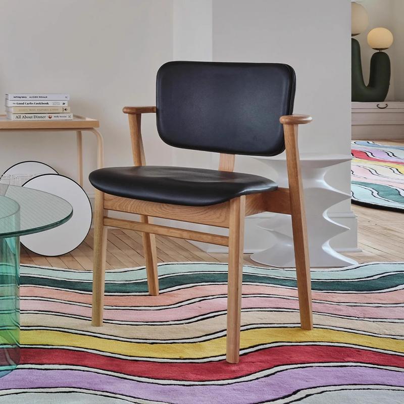 Artek北欧风木质可堆叠餐椅